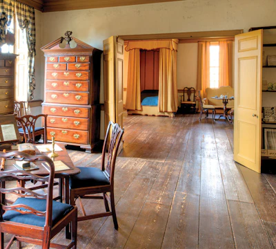The floors of Stenton, a house constructed in the 18th century in Philadelphia. Photo courtesy of The National Society of the Colonial Dames of America.