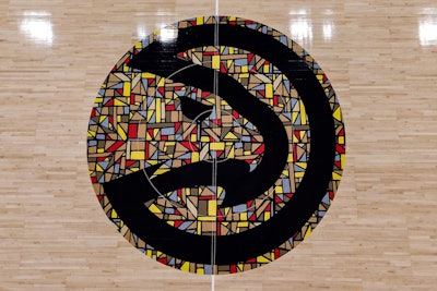 The new court is designed to honor the legacy of Martin Luther King Jr. (Photos: Atlanta Hawks Facebook)