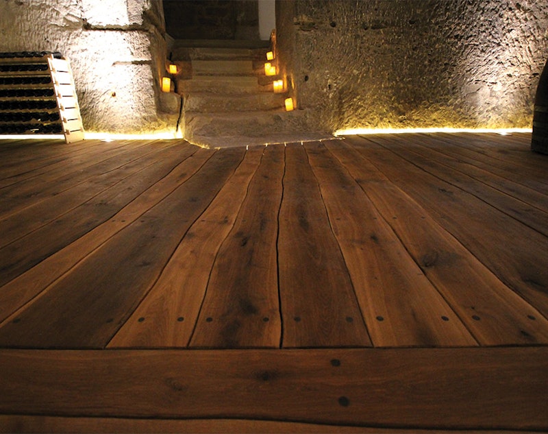 14th-Century German Castle Rocks a Live-Edge Oak Floor | Wood Floor ...