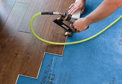 Accessories such as underlayment are an opportunity to increase the performance of the floor as well as profit margins. (Photo courtesy of MP Global Products)