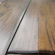 The engineered floor was cupping every winter, with some boards splitting. The cupping flattened seasonally as the swamp cooler was used.