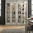 The floor's design was inspired by the homeowner's china cabinet.