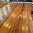 Brain Kelley of Troy, Texas-based Kelley’s Wood Floors shared images of a water-damaged antique heart pine floor, a victim of frozen pipes in a home impacted by the blizzard.