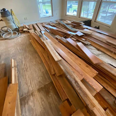 Kelley says he received eight calls just last week for water-damaged floors: 'That's typically the volume of water damage we'd see in a quarter.'