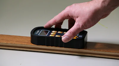 Using a pinless wood moisture meter will give fast moisture readings and won't mar your wood with unsightly pinholes.