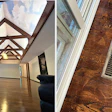 Most people don't understand why you are more expensive, so you have to teach them what paying more will mean for them. These are 'before' photos from a job we recently refinished—it looks fine in the room scene, but when I walked the floor, I saw the sanding was horrific.
