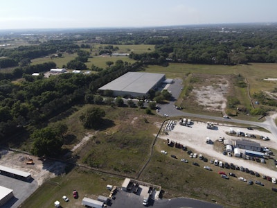 An aerial view of MAPEI's Wildwood facility.