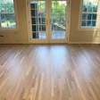 Finished white oak with two coats of Bona NordicSeal and three coats of Bona Traffic Naturale.