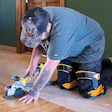 When using these knee pads, we both felt like we had to have one hand down on the floor to stabilize ourselves.