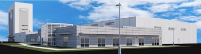 A rendering of the Waco, Texas, Uzin Utz North America facility.