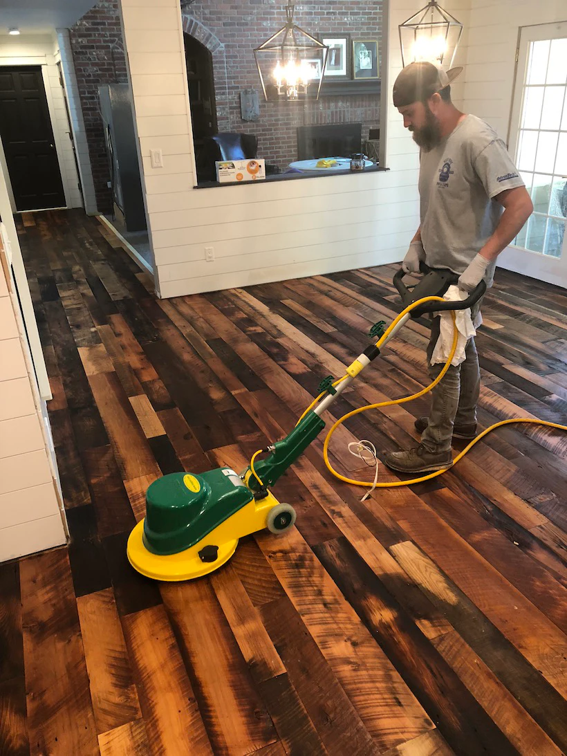 tobacco barn flooring Reclaimed Pine Individually scraped 5 in Bruce American Vintage Scraped Tobacco