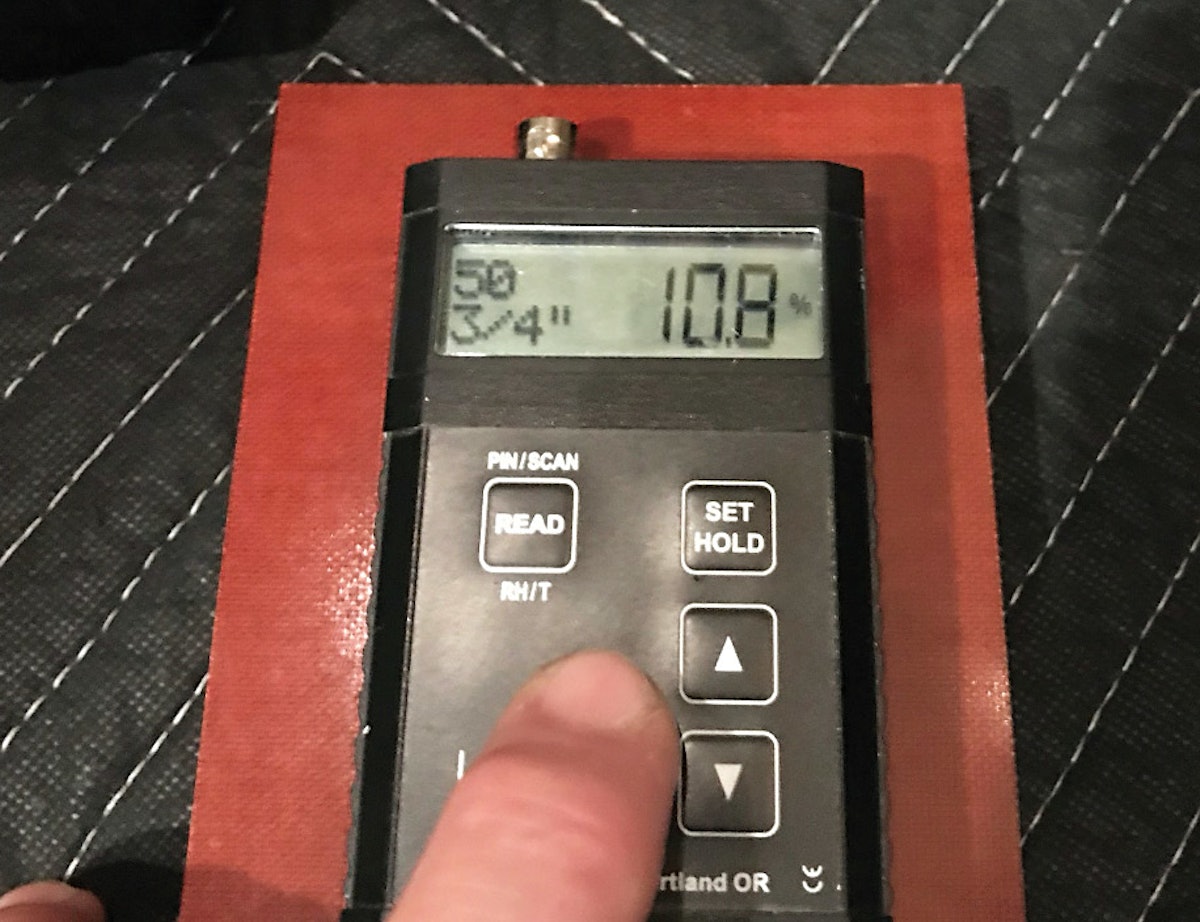 Subfloor moisture deals meter