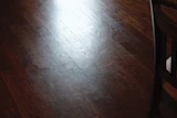 Bad maintenance practices can cause a hazy appearance on the floor.