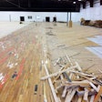 World record? The Lubbock Indoor Courts facility has 28,000 square feet of recycled wood flooring.