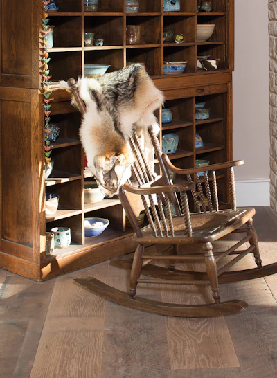The home décor—like the bird paintings in the master bedroom and furs in the family room—reflects the animal life in Texas Hill Country.