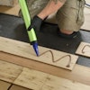 Adhesive used with any wood flooring should be elastomeric, which allows it to move with the wood as it shrinks and swells with changes in relative humidity.