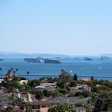 A backlog of container ships seen at the Port of Los Angeles in July 2021.