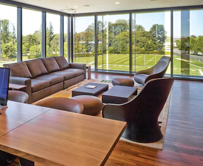 The head coach’s office. (Pete Eckert)