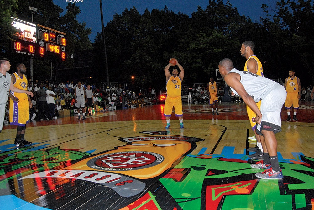 Wood Basketball Court Survives Three-Month Outdoor Tournament | Wood Floor  Business