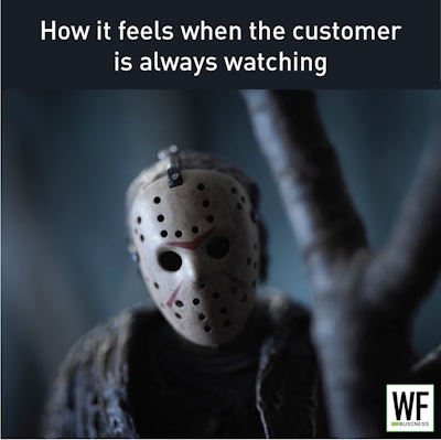 Jason Mask Customer Watching