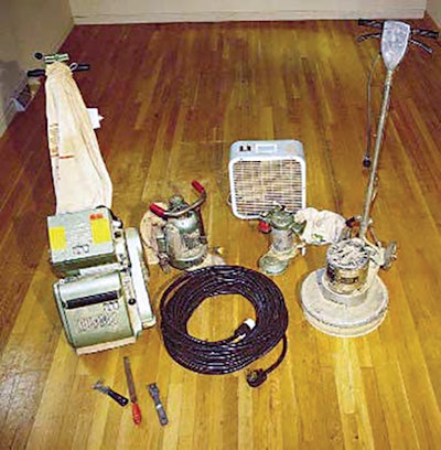 Converting floor buffer to sander sale