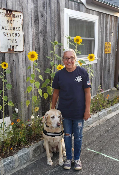 Lisa Horvath and her beloved dog, Levi.