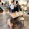 Today my wife, Patricia, and son, Dago Jr., are an essential part of my business. Here we are in the showroom I opened six years ago.