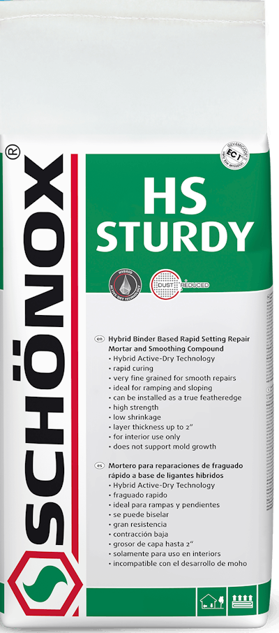 The Newly Debuted Schönox Fp Primes And Fills In One Step Schönox Hs Study Is Now Available In 10 Pound Packages