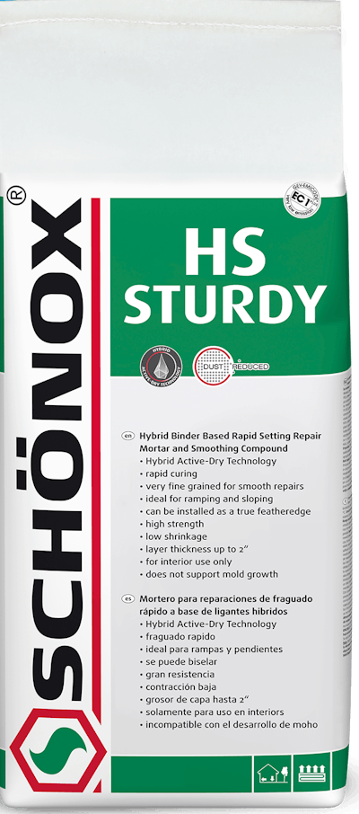 The Newly Debuted Schönox Fp Primes And Fills In One Step Schönox Hs Study Is Now Available In 10 Pound Packages