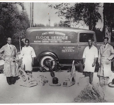 John L. Jones, far left, arrived in Pasadena, Calif., in 1925 by way of Arkansas and Washington.