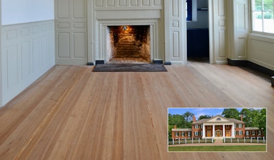 Montpelier, the home of James Madison, is one of the historic properties where we have restored the wood flooring.