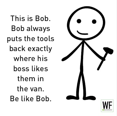 Be Like Bob Tools In Van