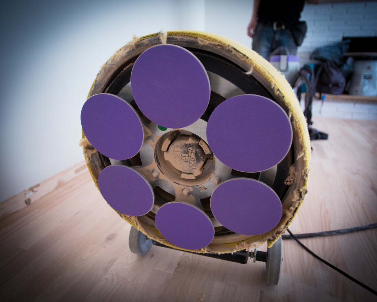 Phoenix Abrasives Adds Purple Punisher Hook & Loop Disc Wood Floor