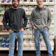 My partner, Dylan Siddle (at left) and I first met when I hired him to work on my mother’s house.