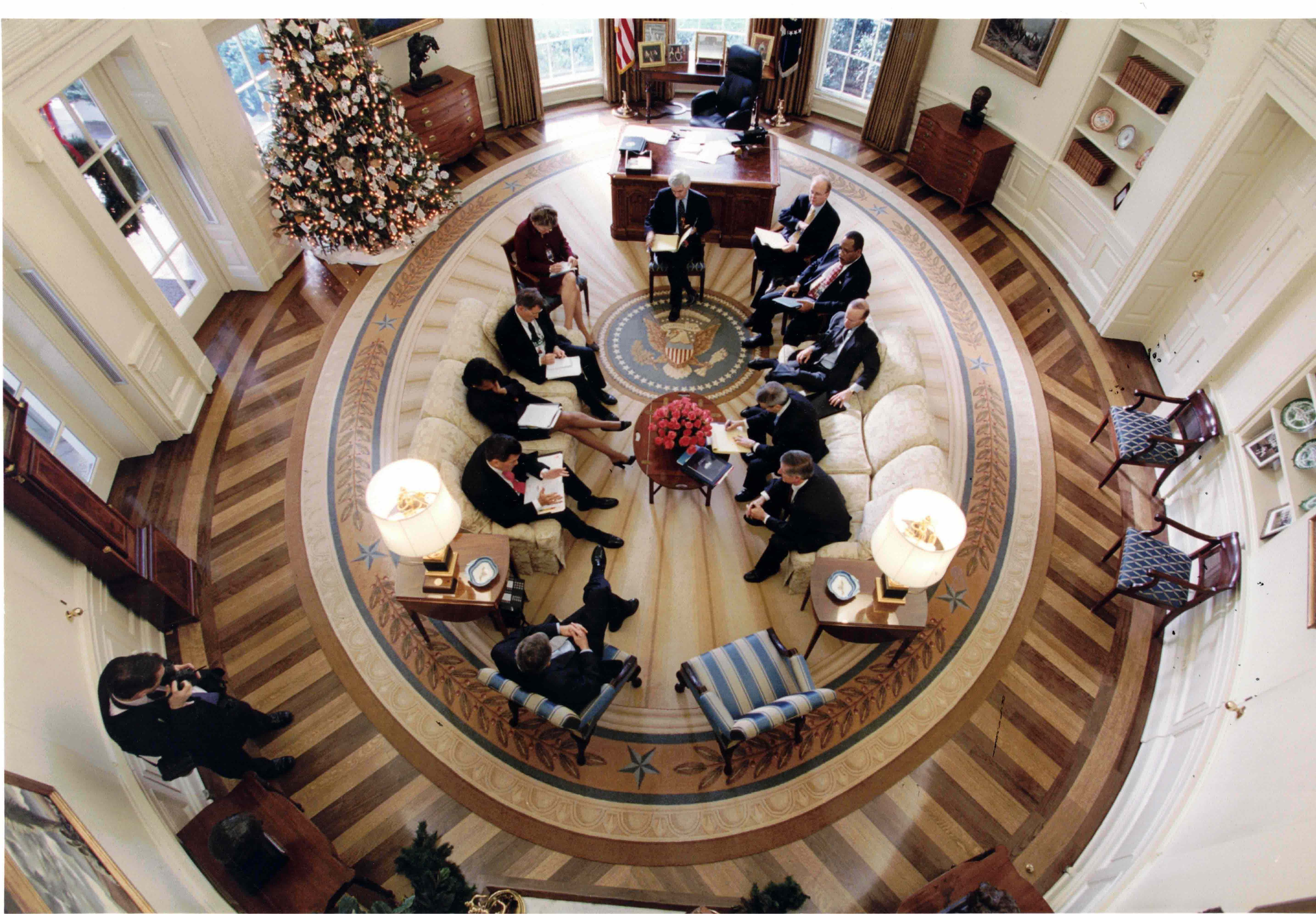John Stern was responsible for supplying the material for the iconic Oval Office floor.