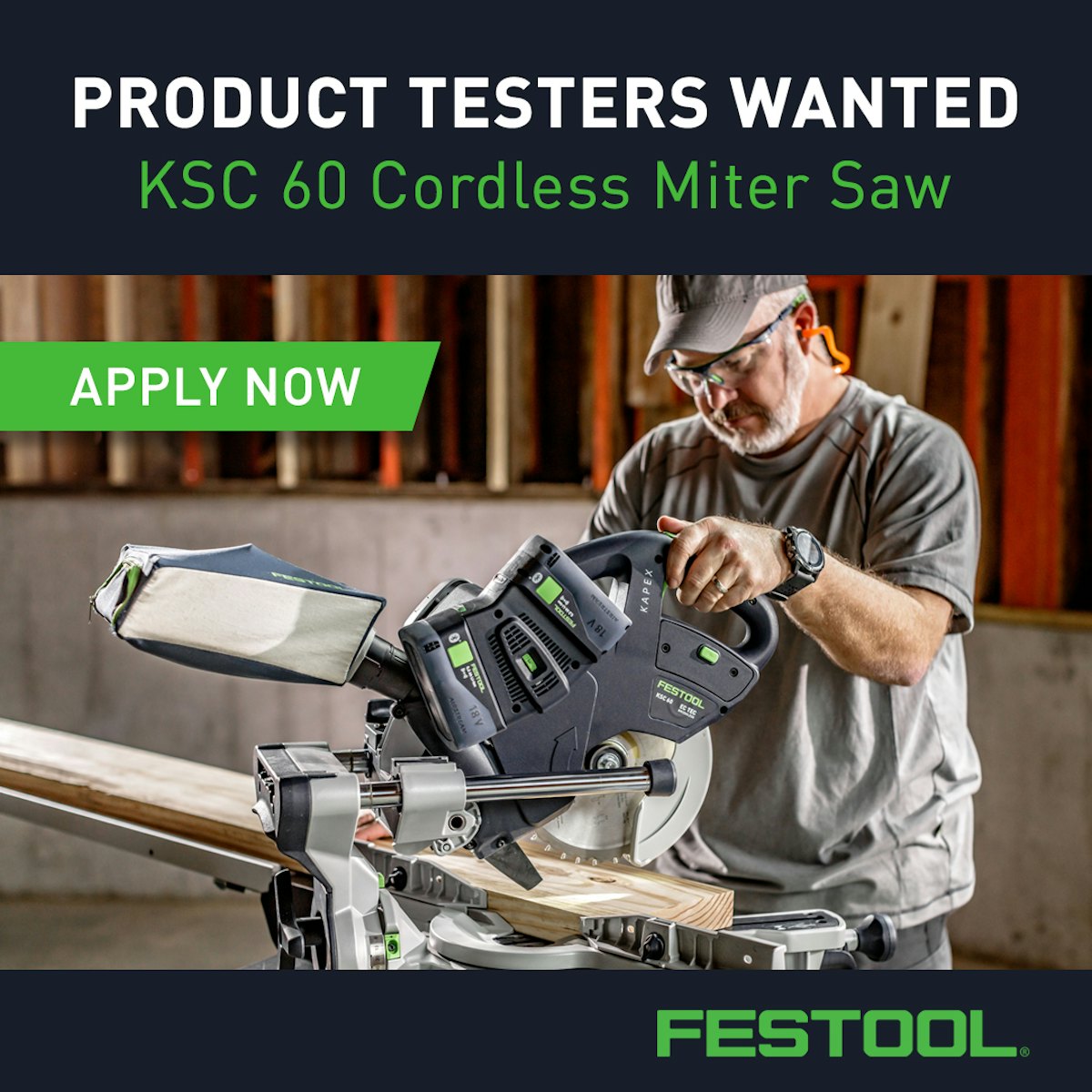 Festool cordless miter shop saw