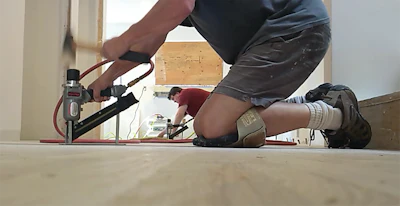 The nailers we use now when nailing top-nail.