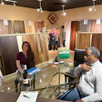 Large-format samples and sharing a glass of wine with customers are two things that help us stand out amid all the other retailers selling flooring.