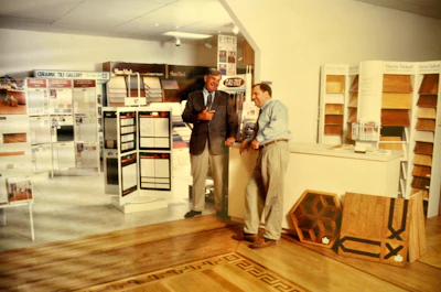 Ralph Costen Jr. (left) began working for his parents at Costen Floors in 1970. The company was founded in 1948 and is still going strong today.