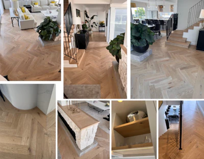 Flooring: Woodpecker Flooring | Species: European oak | Adhesive: Sika
