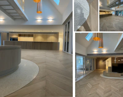 Flooring: Tongue & Groove | Species: European oak | Adhesive: MAPEI