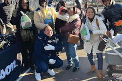 Wood floor pro Izaiah Barrow's nonprofit Theory 9 has organized multiple successful turkey drives for his community.