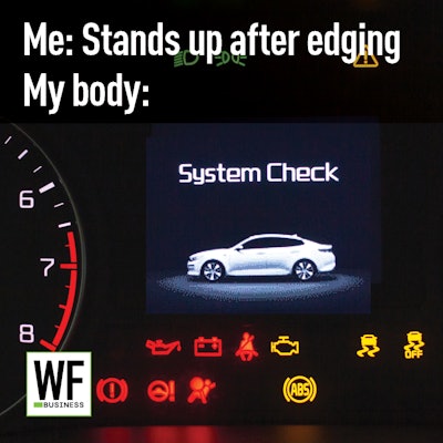 Stands Up After Edging