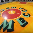 The iconic original MECCA floor designed by artist Robert Indiana.