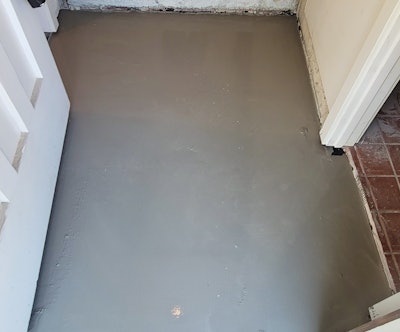 I considered the membrane thickness of the adhesive in the final measurement for the height of the Tapcon screws. It all added up to a win—and it came out perfectly level and flat.