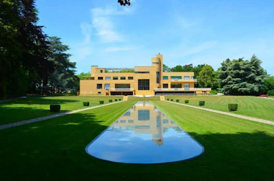 The exterior of the Villa Cavrois in Croix, France.
