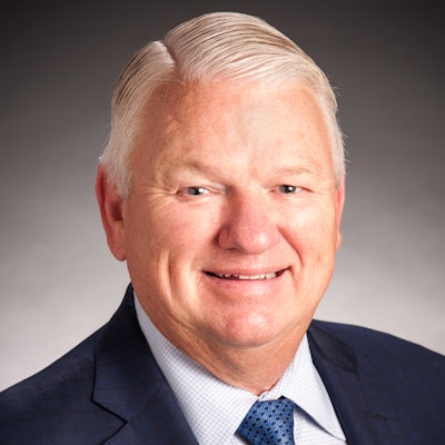 Keith Campbell will retire after 28 years as chairman of the board of Mannington Mills Inc.