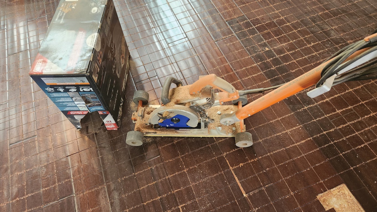 Trick of the Trade Making Floor Demo Easier, Upright Wood Floor Business
