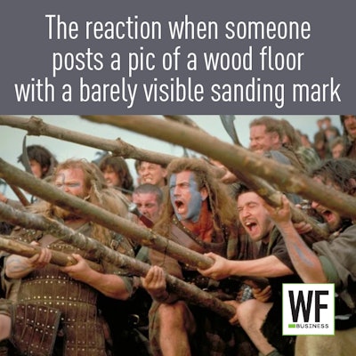 Braveheart Sanding Mark