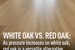 This 7-inch-wide, 5/8-inch-thick engineered rift-and-quartersawn red oak floor was coated with Bona Natural Seal and Bona Traffic HD Satin waterborne finish. (Photo courtesy of Floors by the Shore)